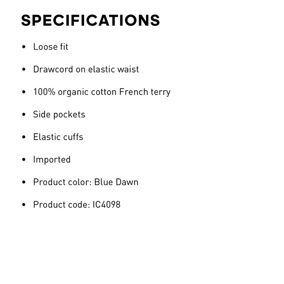 ADIDAS LOUNGE HEAVY FRENCH TERRY PANTS - Picture 8 of 8